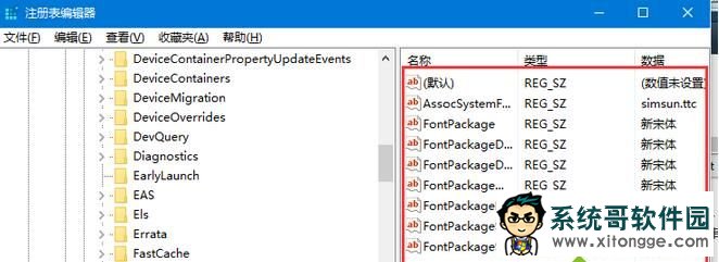 “Associated DefaultFonts”内容