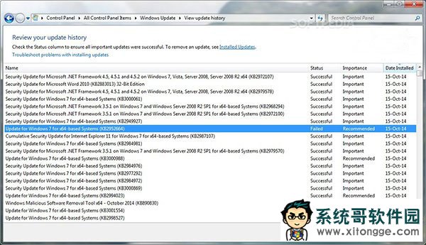 win7 64λ²kb2952664ô